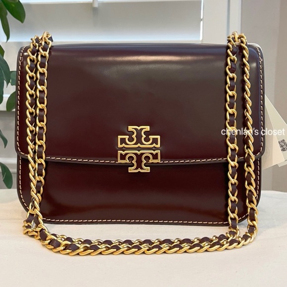 🔥NeW! Tory Burch Britten Smooth Medium Adjustable Shoulder Bag - Picture 5 of 17